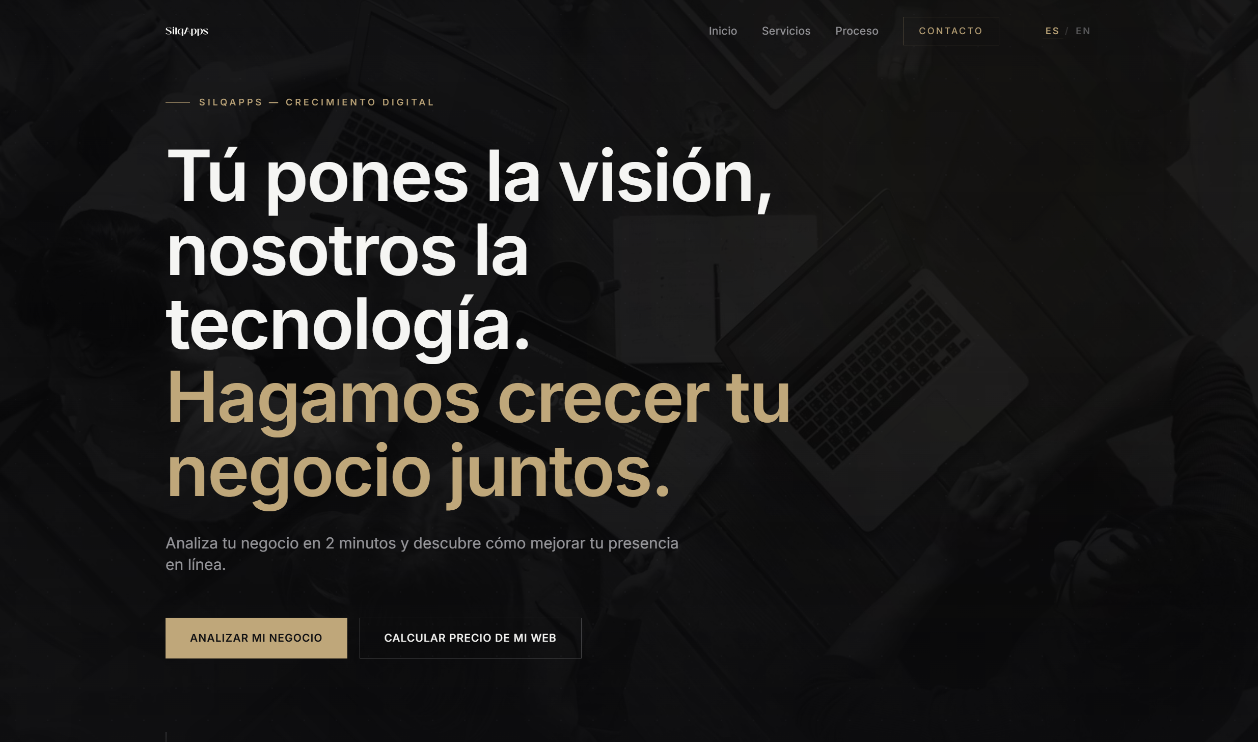 Sitio para Agencia de Marketing Digital